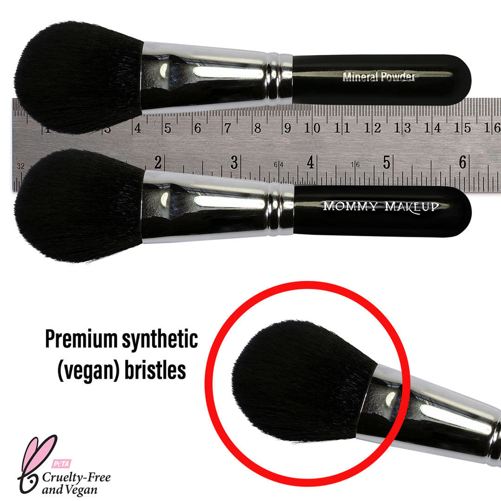 Mineral Powder Brush | Travel Sized, Vegan, Cruelty free